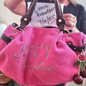 Vintage Juicy Couture y2k cherry bling bag
